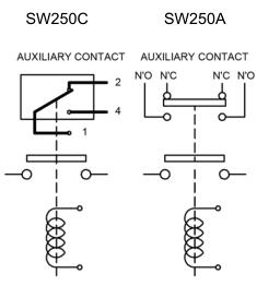 SW250直流接触器线路原理图